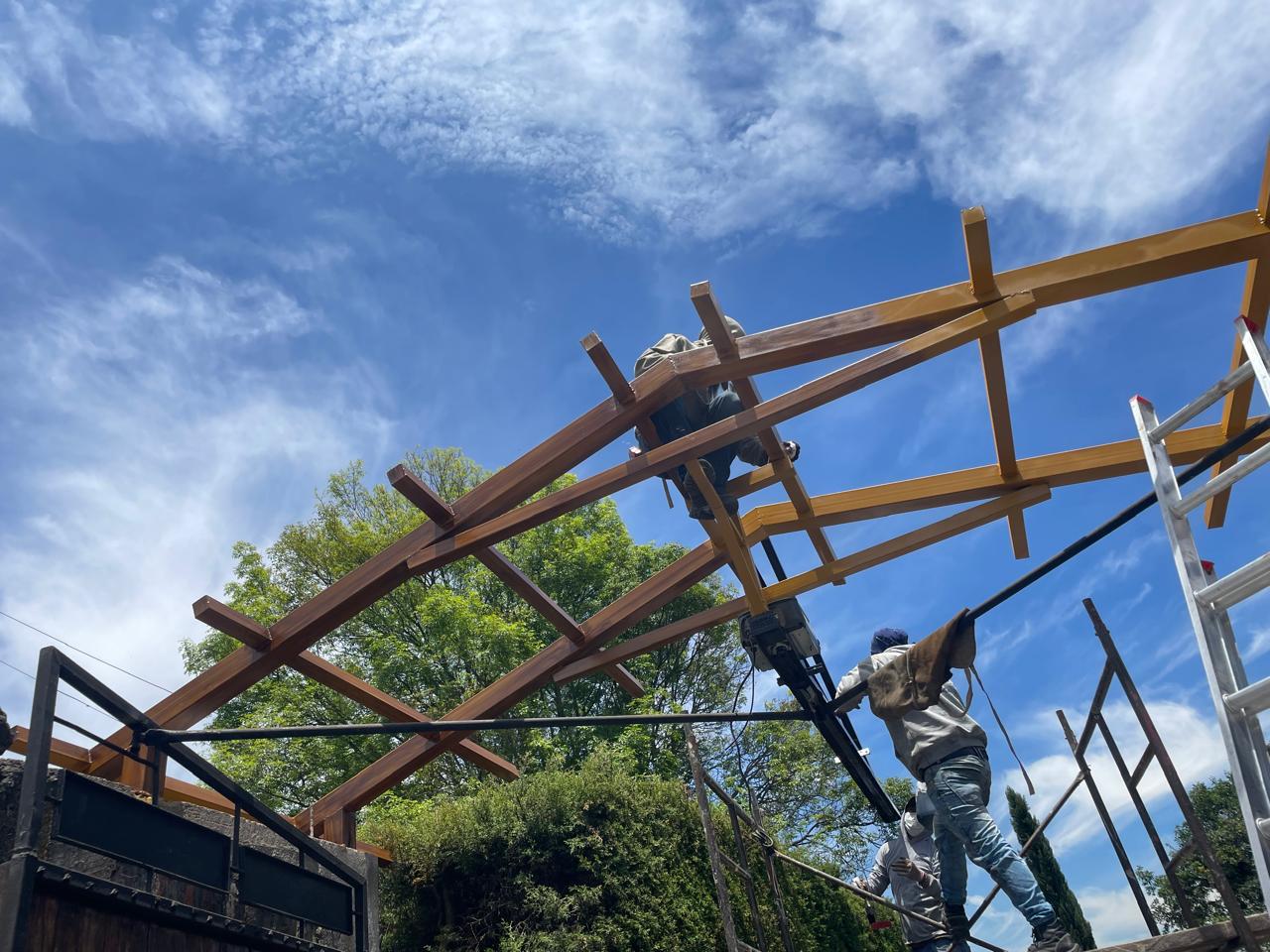 Estructura metálica montada